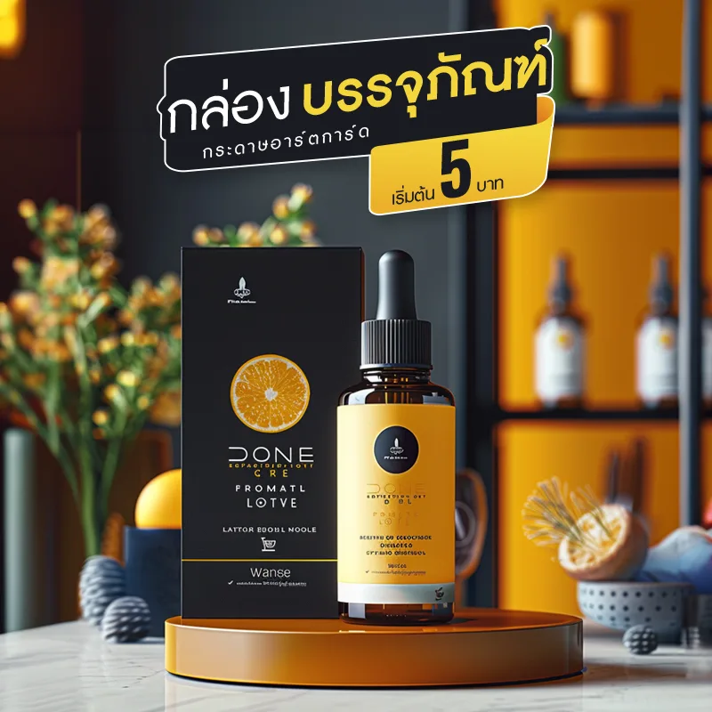 ผลิตกล่องบรรจุภัณฑ์ กล่องครีม กล่องสบู่ เริ่มต้น 5 บาท ต่อใบ