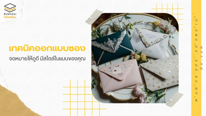 เทคนิคออกแบบซองจดหมายให้ดูดี มีสไตล์ในแบบของคุณ ออกแบบอย่างสวยงาม สร้างความประทับใจให้แกผู้รับได้