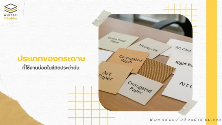 ประเภทของกระดาษที่ใช้ในชีวิตประจำวัน กระดาษอาร์ต, กระดาษคราฟท์, กระดาษรีไซเคิล